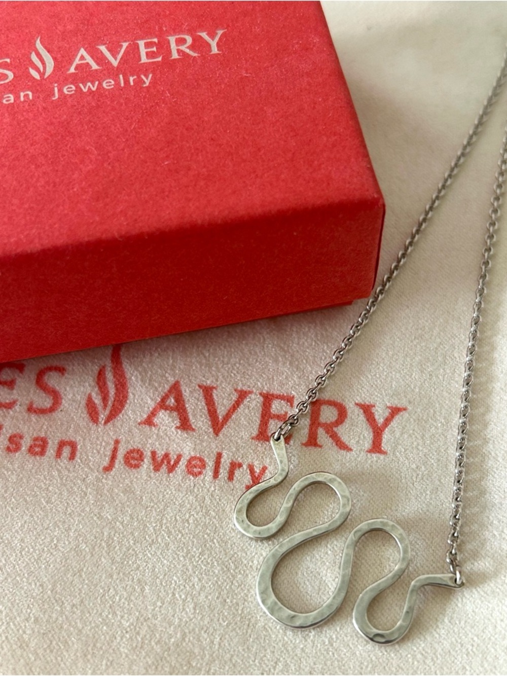 James Avery Retired 18” Changeable Charm Holder Necklace – Sterling Silver